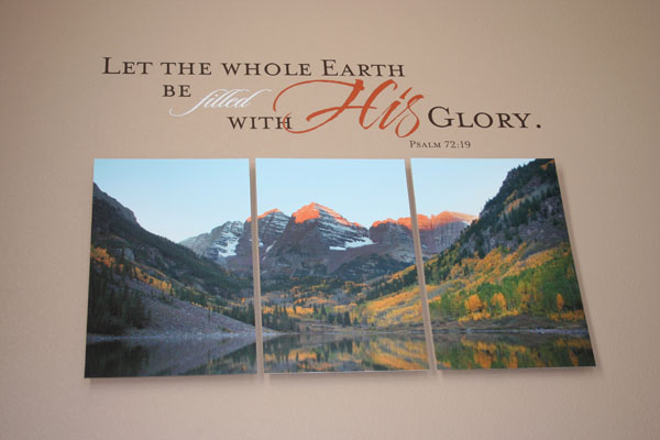 Let the whole earth be filled with His glory