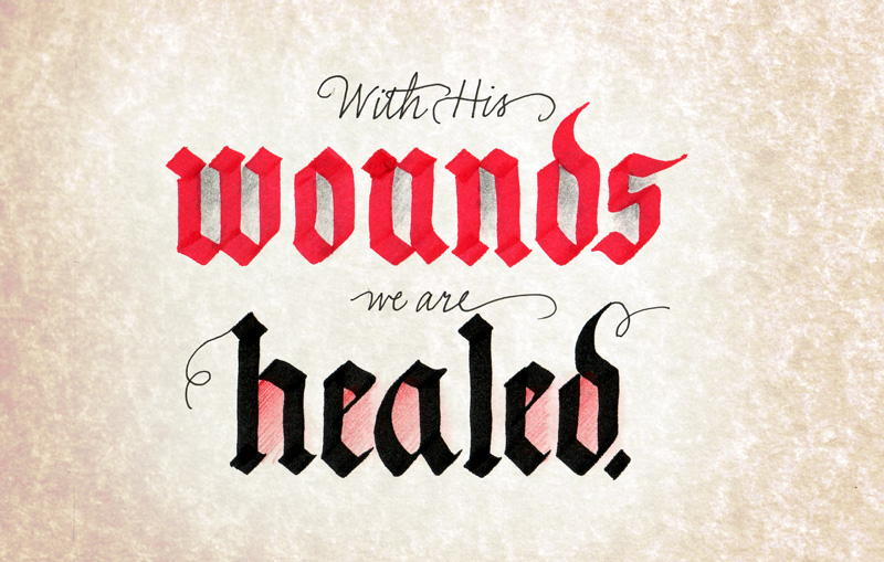 with-His-wounds
