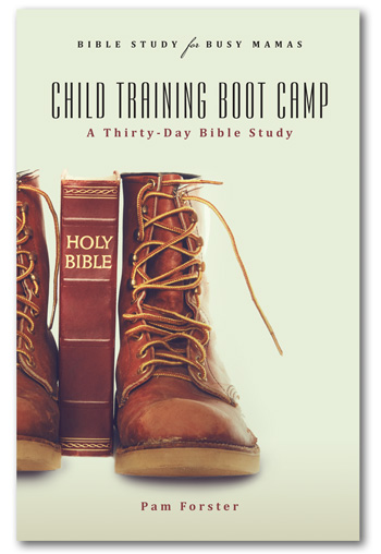 Child Training Boot Camp, the fifth Bible study in the "Busy Mamas" series, is finished! Order by March 31, 2016 and get four free bonuses from Pam Forster.