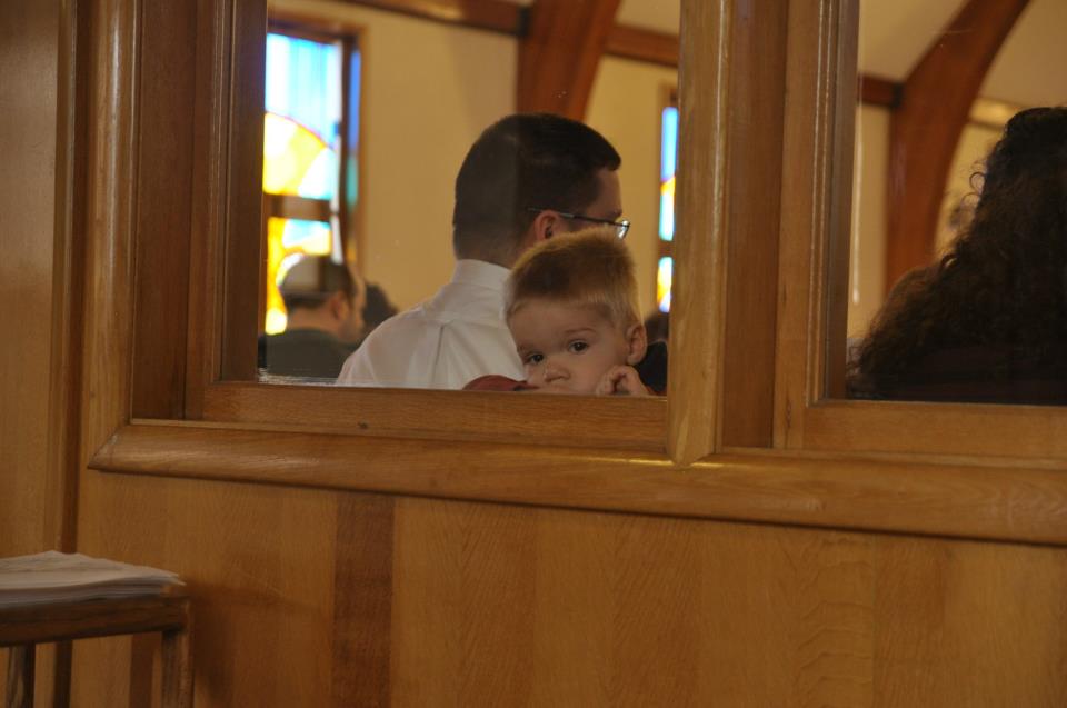 Spears Boy Children in Church