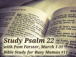 A New Busy Mamas Bible Study Is About to Begin! Psalm 22!