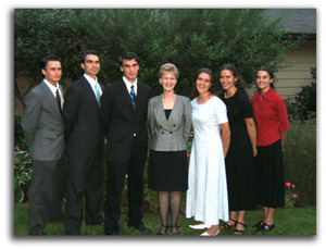 Grandy with the Forster children